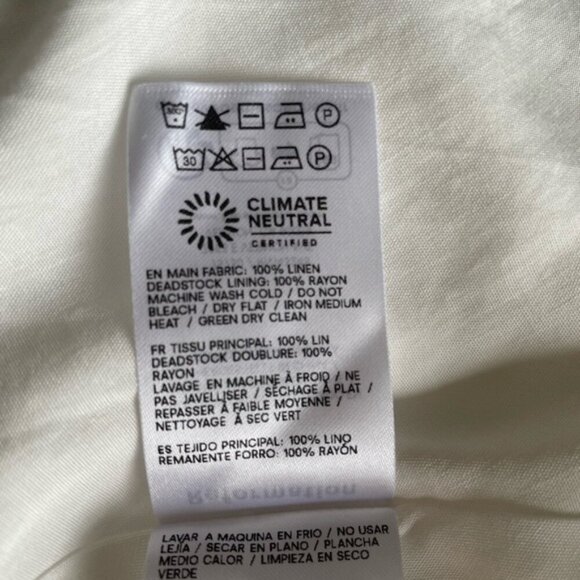 NEW Reformation Balia Linen Sleeveless Midi Dress in White | US 6 UK 10 - Picture 10 of 14